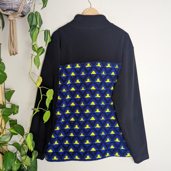 Prana | Arnu Quarter Zip Jacket Fleece Geometric Print - Picture 7 of 9